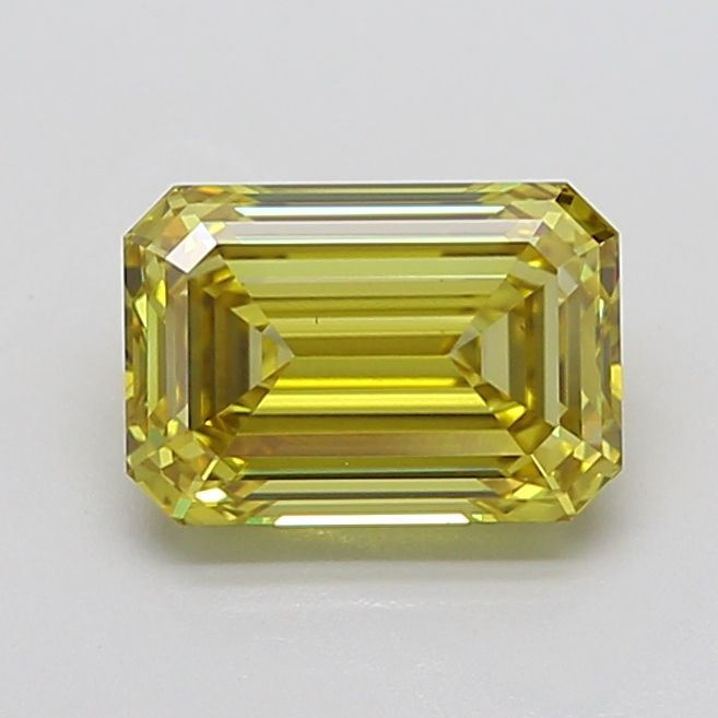 3.55 Carat Emerald Cut Fancy Yellow