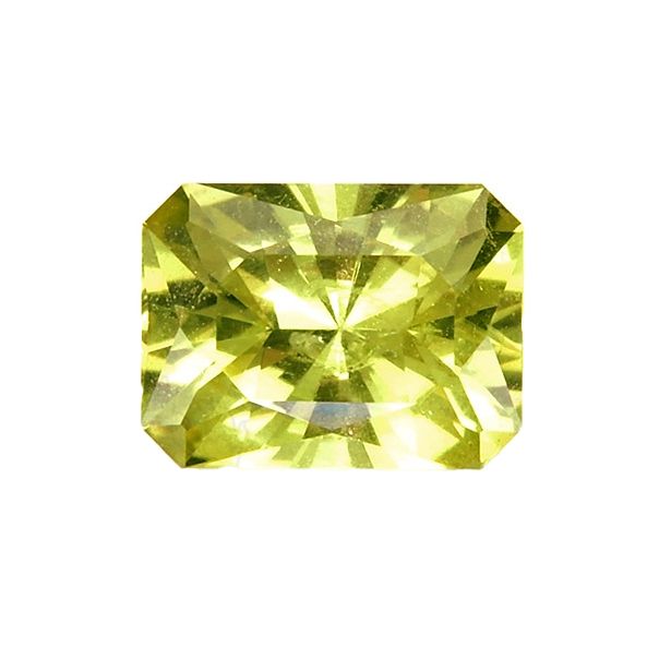 0.57 Carat Radiant Cut Yellow Sapphire