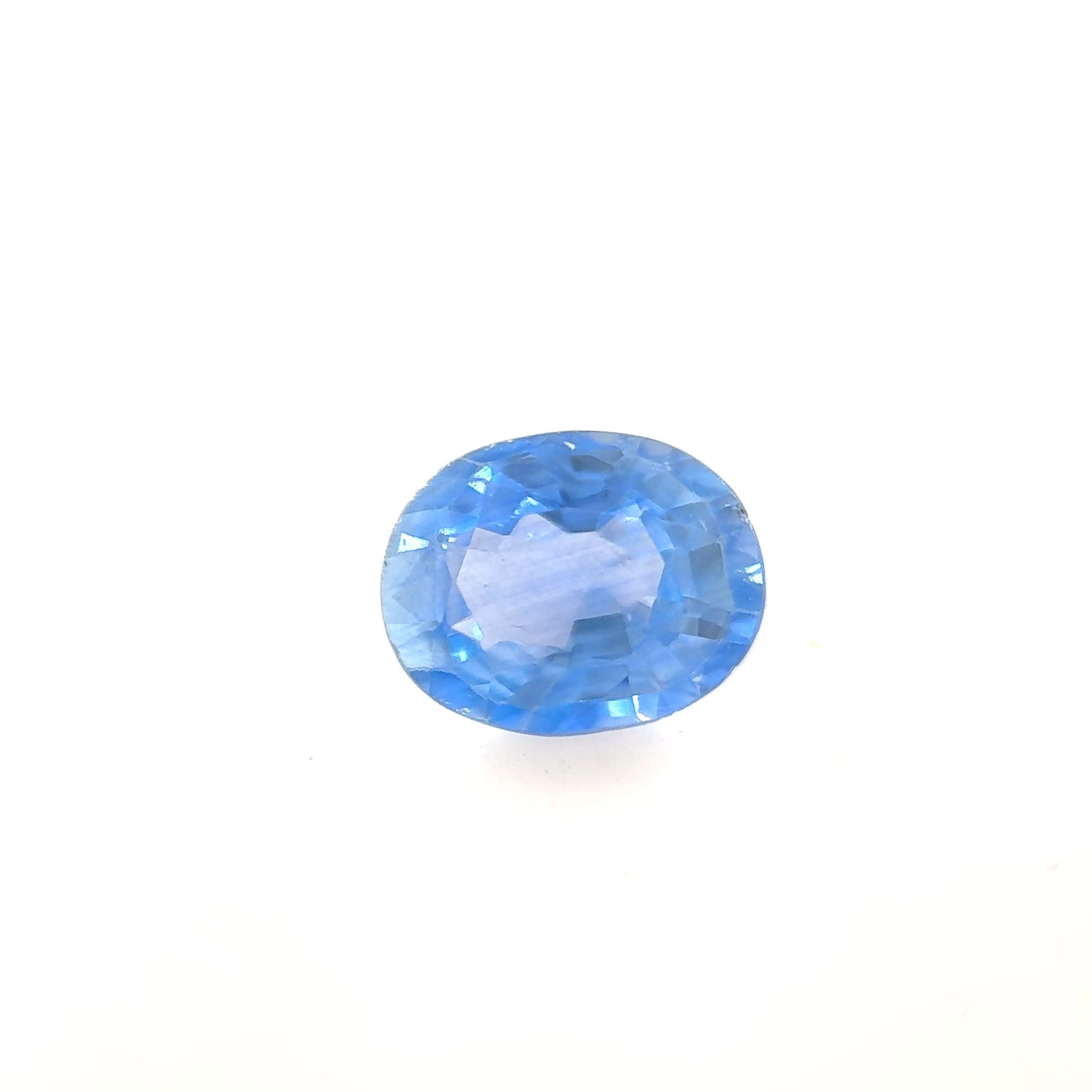 0.92 Carat Oval Cut Blue Sapphire