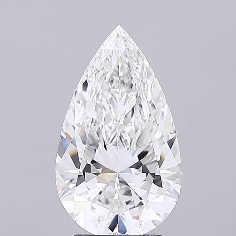 2.89 Carat E-VVS2 Pear Lab Diamond