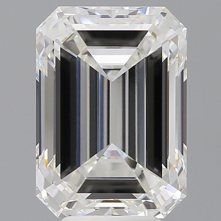 6.59 Carat F-VVS2 Emerald Lab Diamond