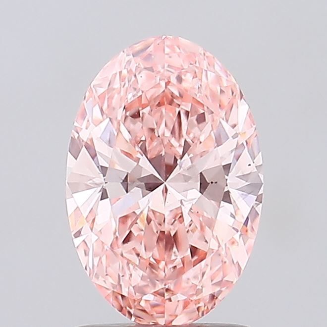 1.49 Carat Oval Cut Fancy Pink