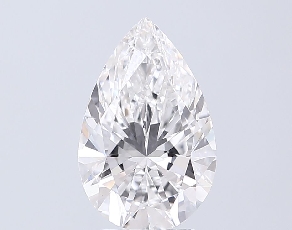 2.75 Carat D-VVS2 Pear Lab Diamond