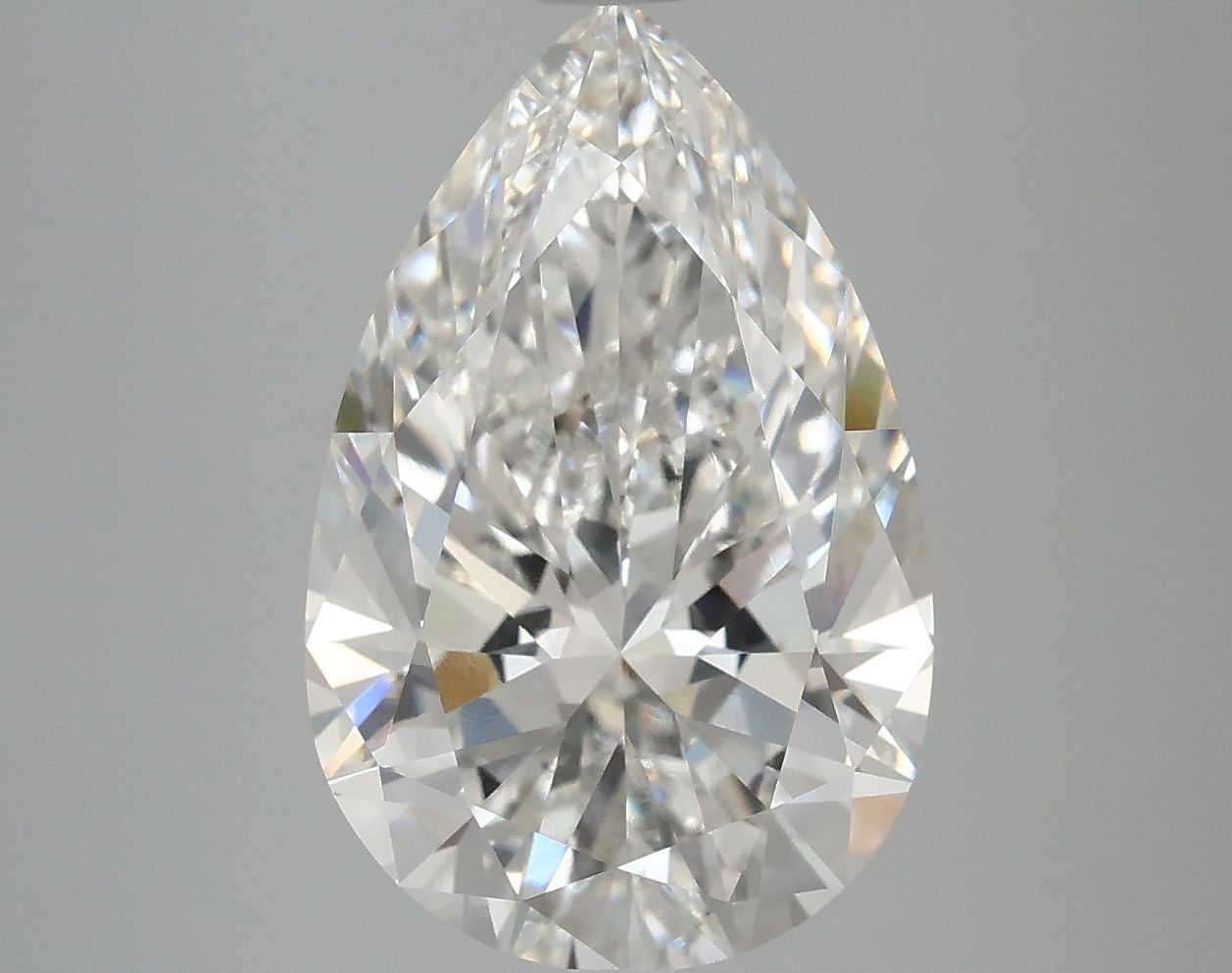 5.04 Carat F-VVS2 Pear Lab Diamond