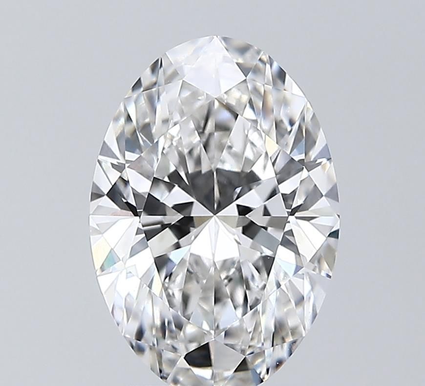 2.57 Carat E-VVS2 Oval Lab Diamond