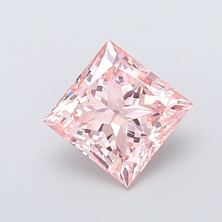 3.03 Carat Princess Cut Fancy Pink