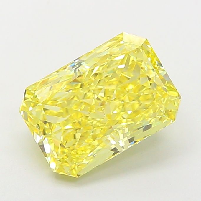 3.90 Carat Yellow VS1 Radiant Lab Diamond