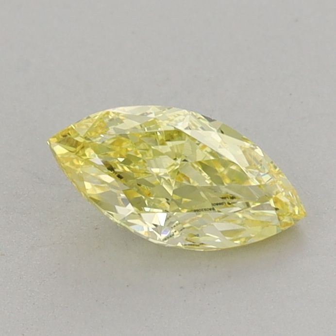 0.59 Carat Marquise Cut Fancy Yellow