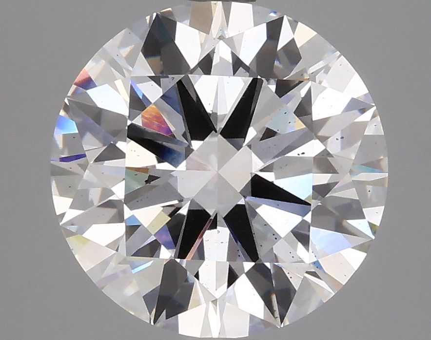 4.02 Carat F-SI1 Round Lab Diamond