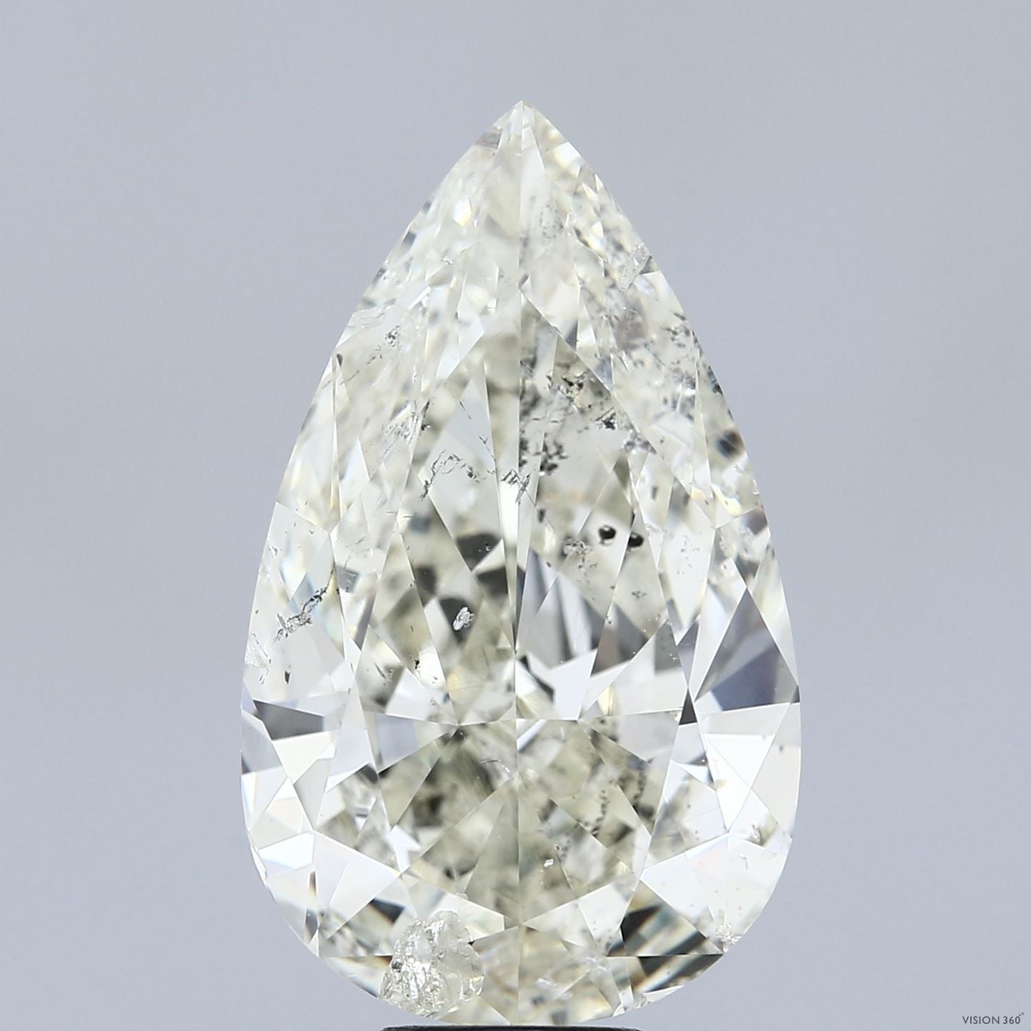 10.02 Carat L-SI2 Pear Cut Diamond