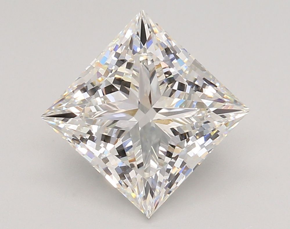 3.04 Carat F-VVS2 Princess Lab Diamond