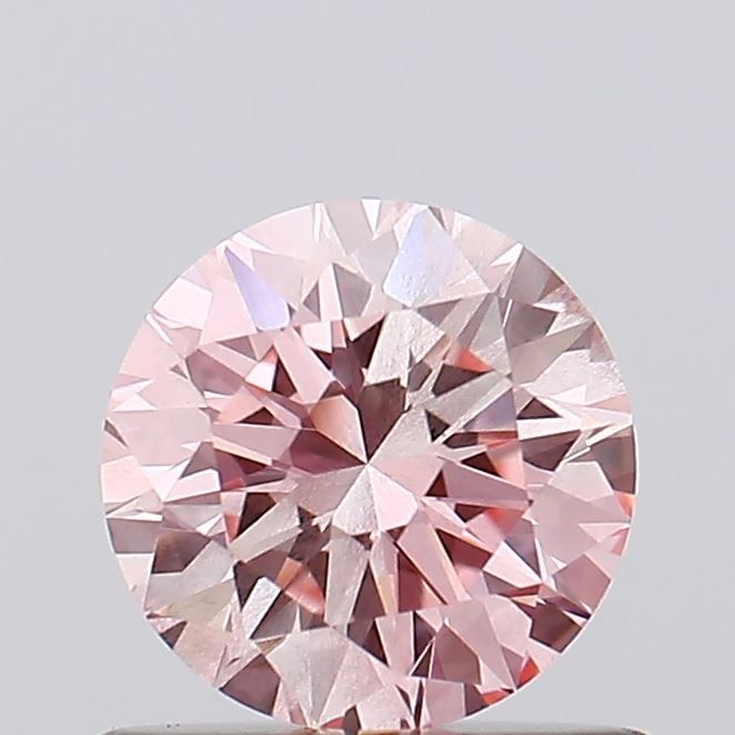 0.68 Carat Round Cut Fancy Pink