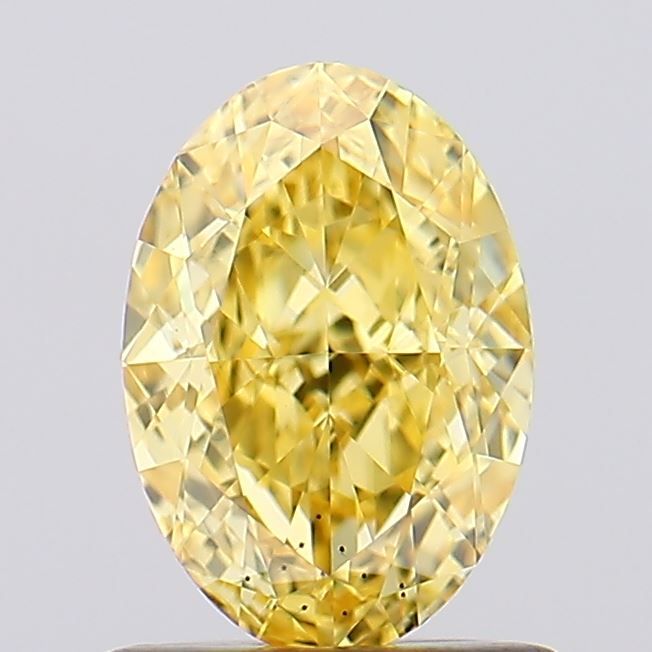 1.02 Carat Oval Cut Fancy Yellow