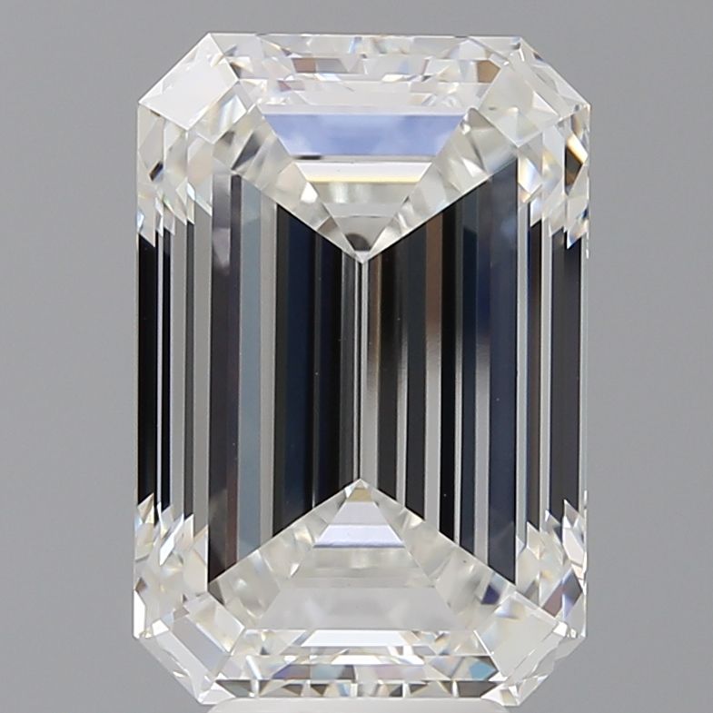 6.58 Carat F-VVS2 Emerald Lab Diamond