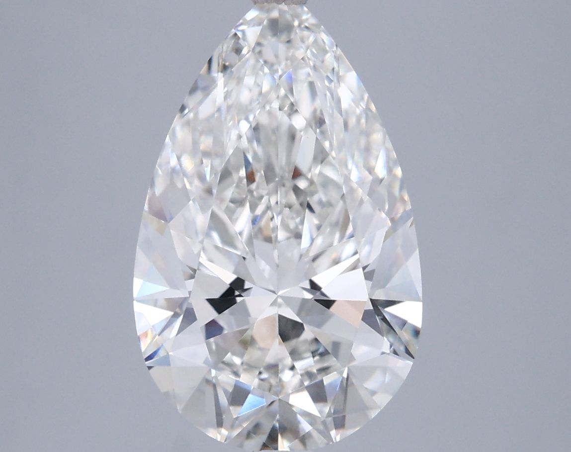 4.00 Carat G-VVS2 Pear Lab Diamond