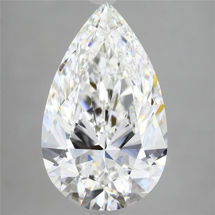 4.58 Carat E-VVS2 Pear Lab Diamond
