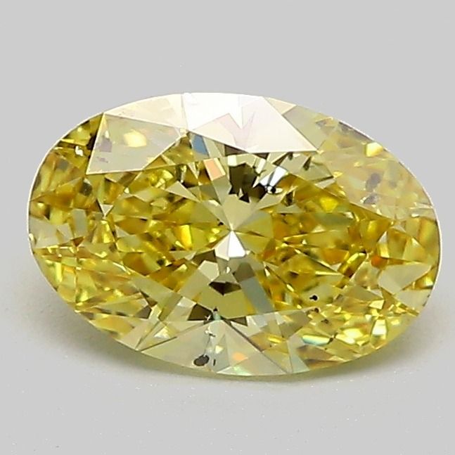 1.02 Carat Oval Cut Fancy Yellow