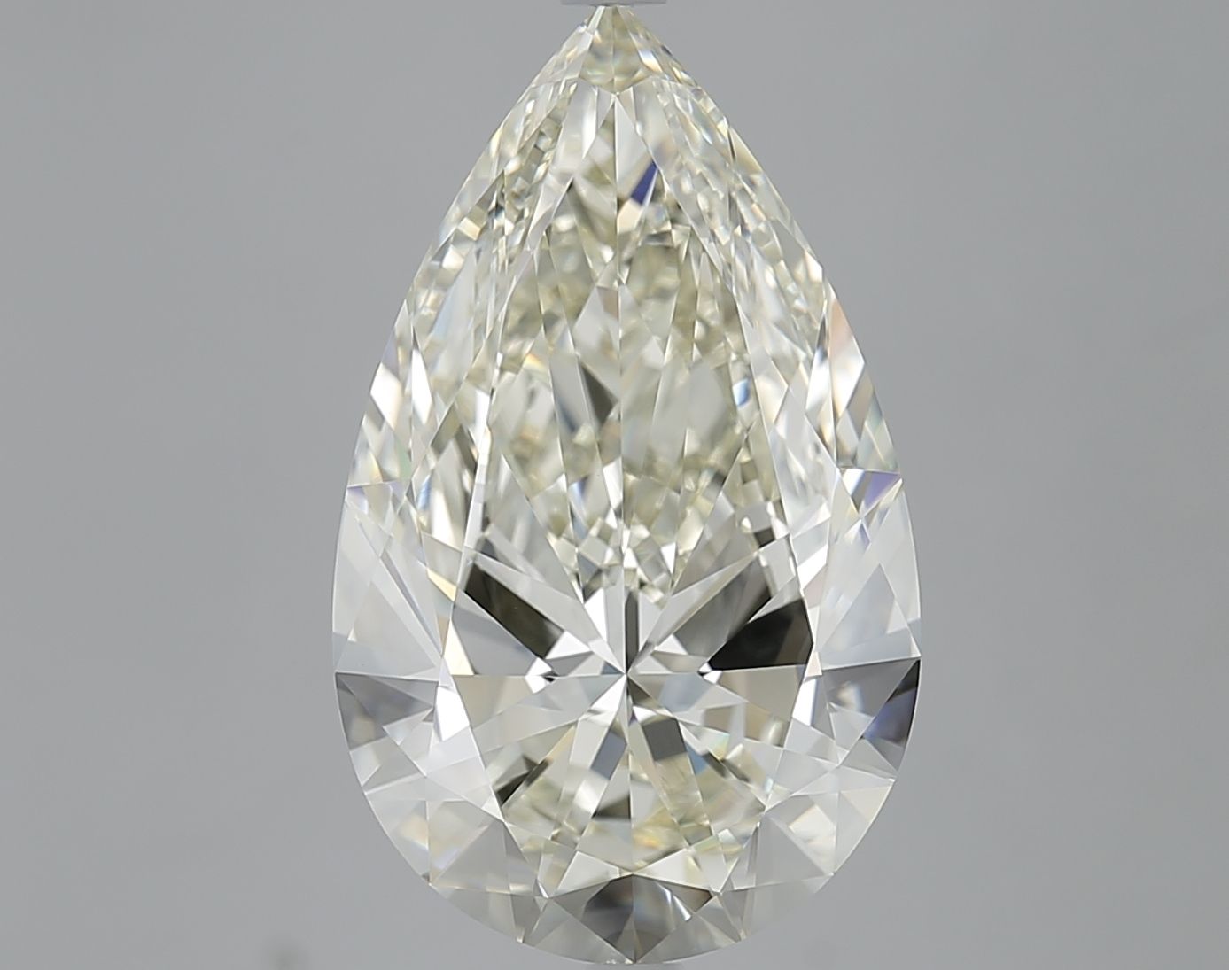 7.01 Carat K-VVS2 Pear Cut Diamond