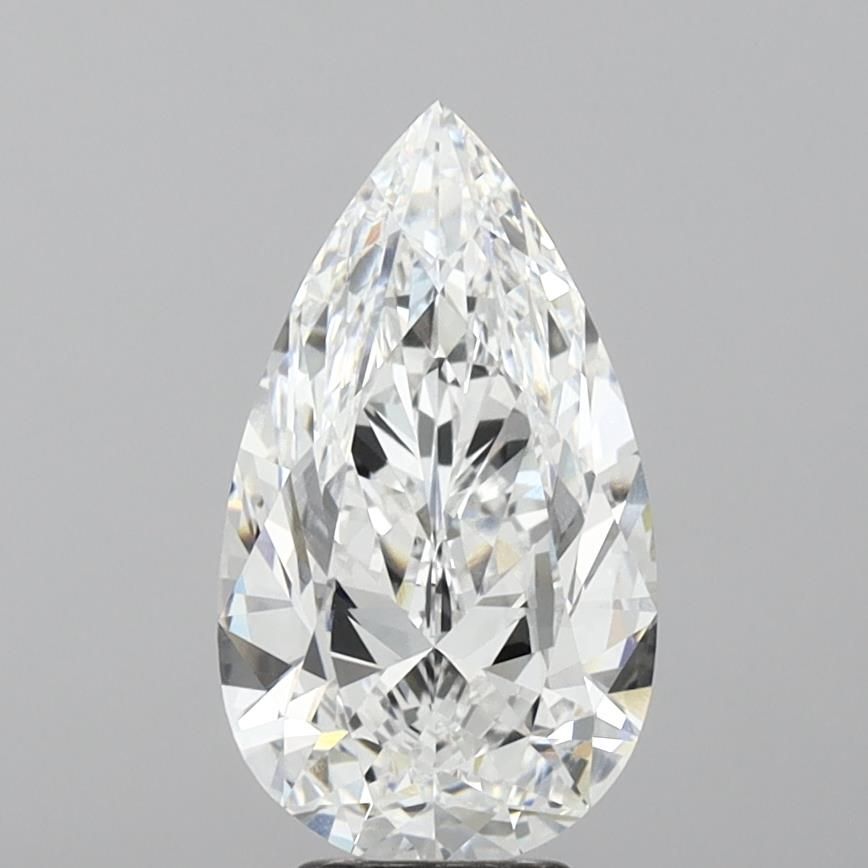 5.03 Carat D-VVS2 Pear Lab Diamond