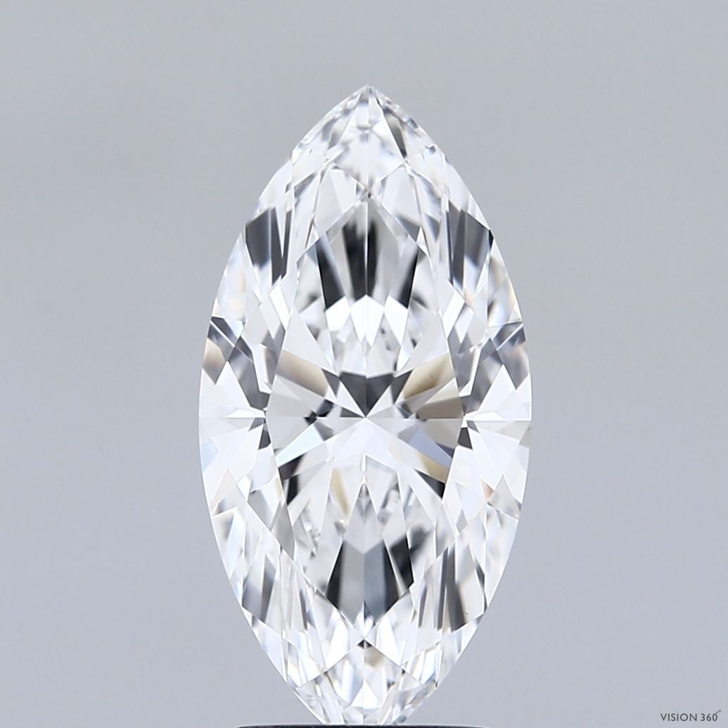 2.58 Carat E-VVS2 Marquise Lab Diamond