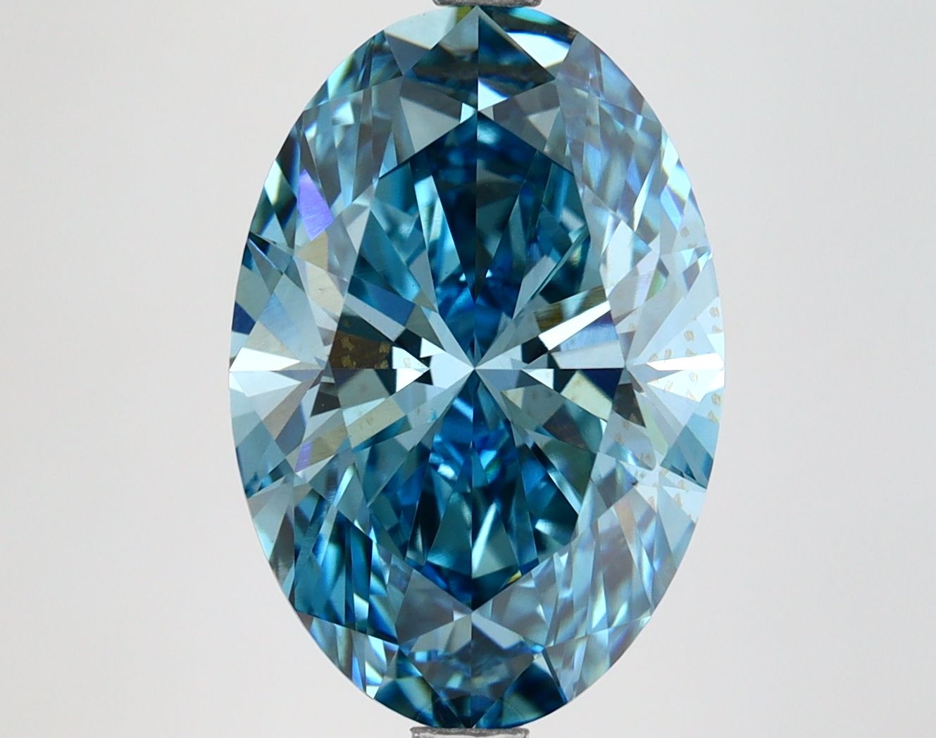 5.18 Carat Oval Cut Fancy Blue