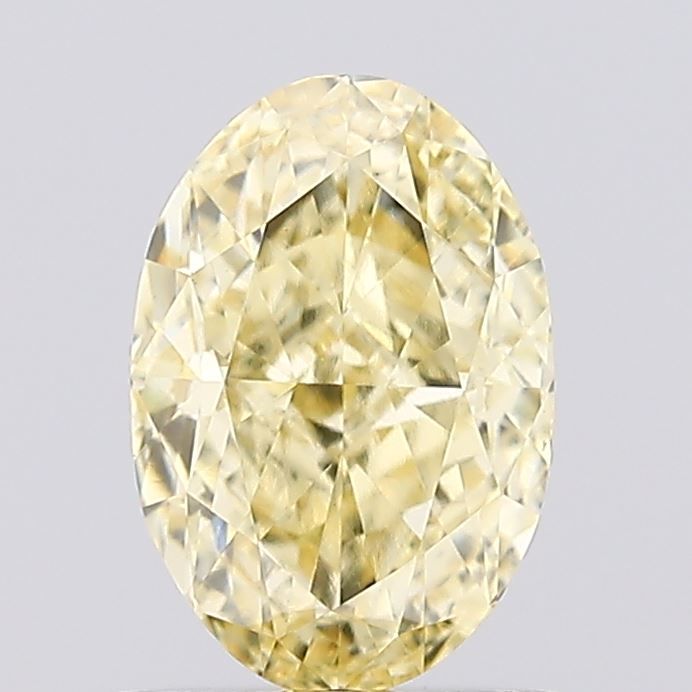1.01 Carat Oval Cut Fancy Yellow