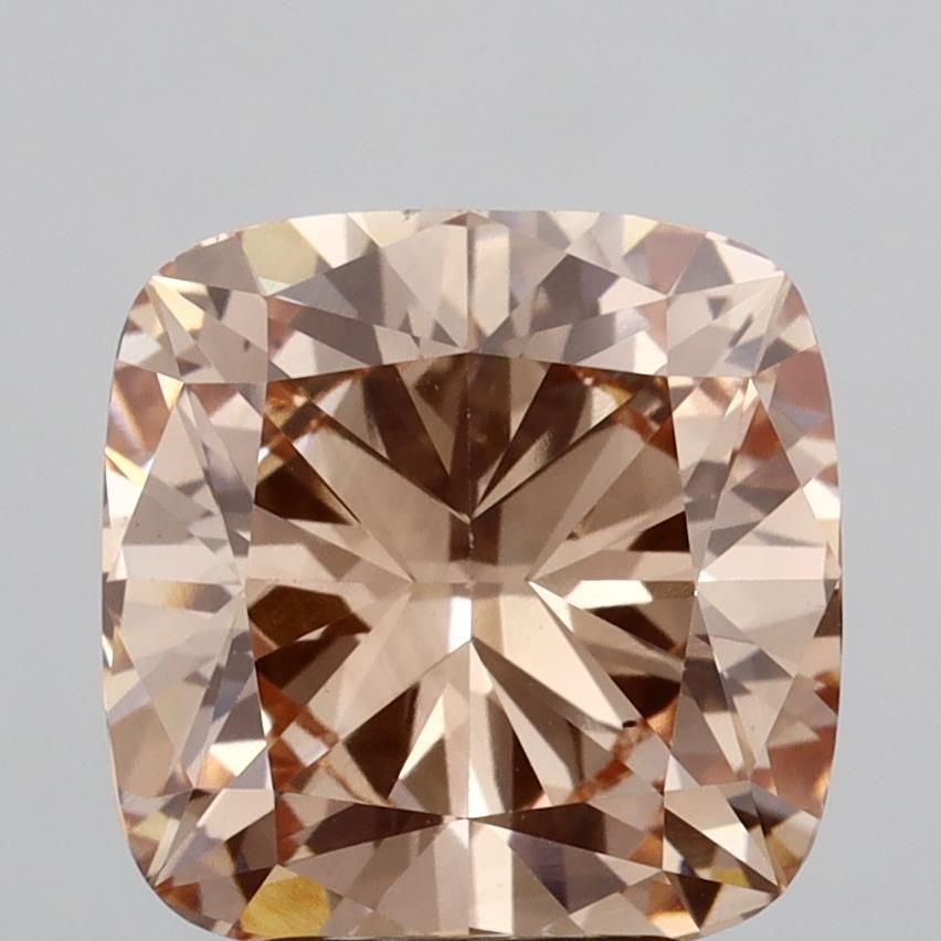 4.63 Carat Cushion Cut Fancy Orange