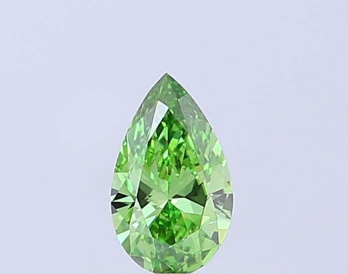 0.54 Carat Pear Cut Fancy Green