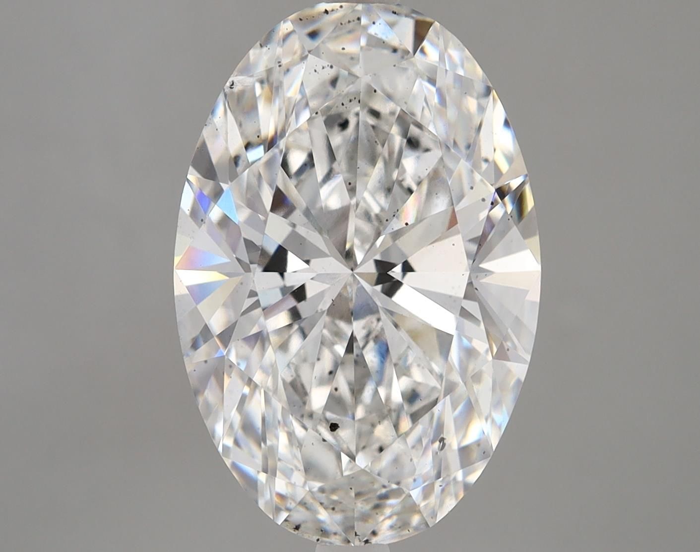 6.07 Carat F-SI1 Oval Lab Diamond