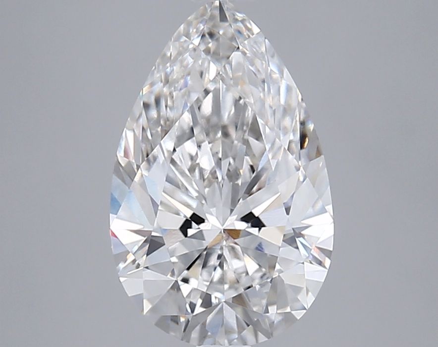 2.52 Carat F-VVS2 Pear Lab Diamond
