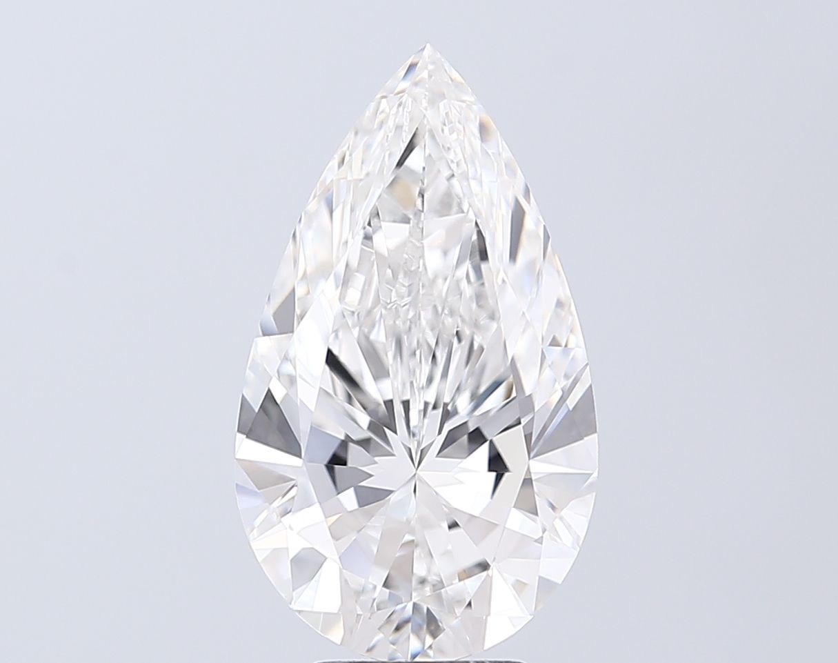 5.02 Carat F-VVS2 Pear Lab Diamond