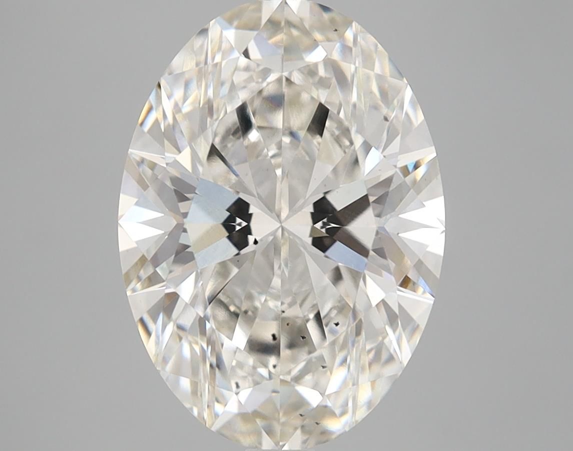 4.01 Carat H-SI1 Oval Lab Diamond