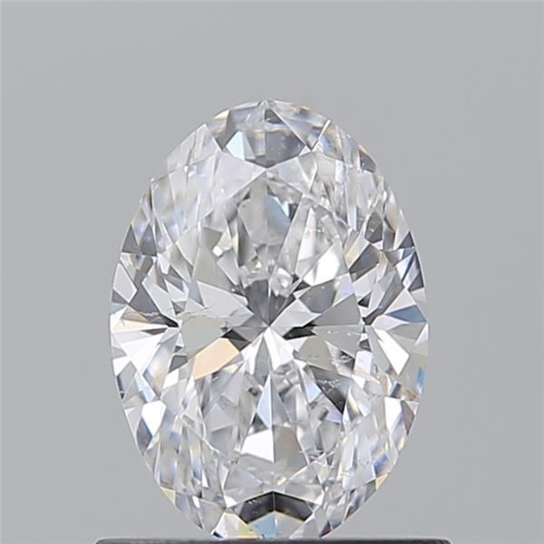 0.83 Carat D-SI1 Oval Cut Diamond
