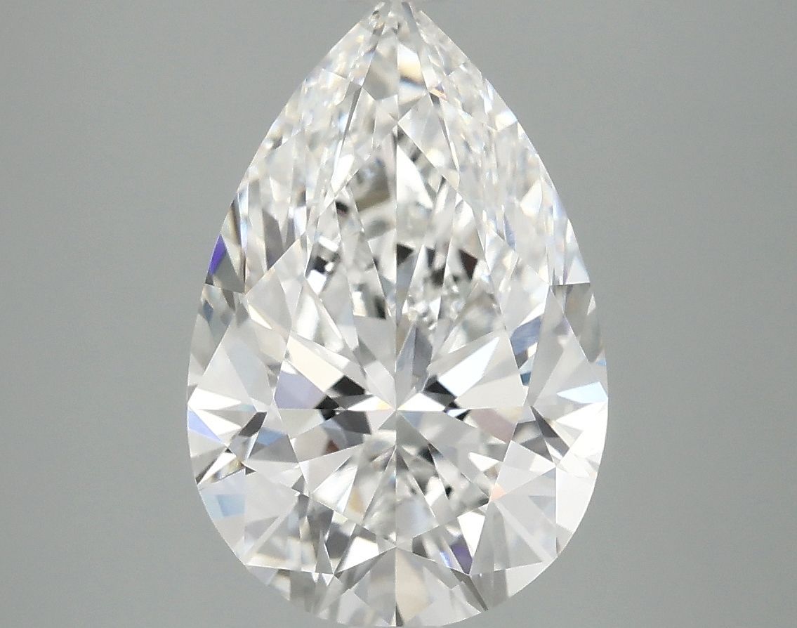 4.00 Carat F-VVS2 Pear Lab Diamond