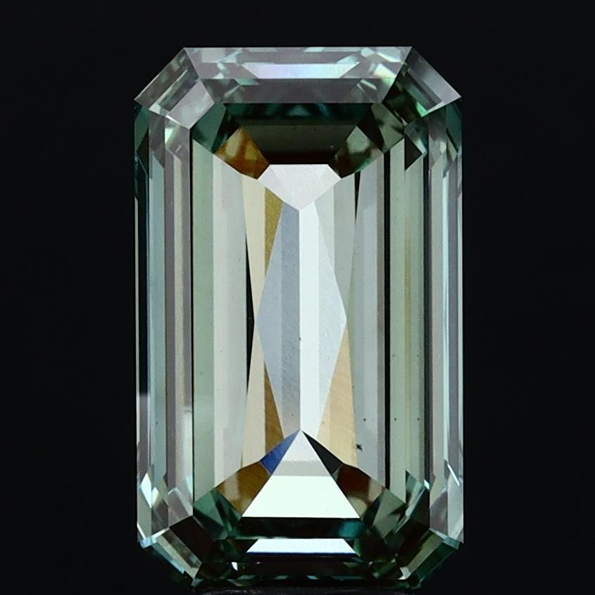 10.04 Carat Emerald Cut Fancy Green
