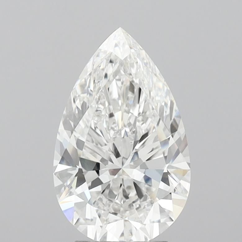 4.03 Carat F-VVS2 Pear Lab Diamond