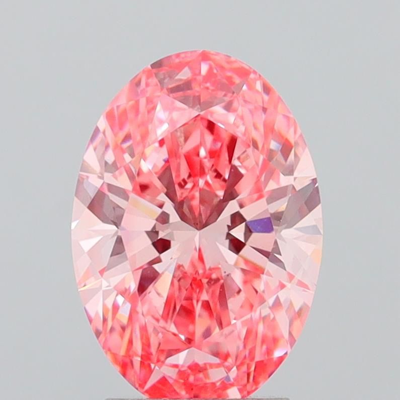3.00 Carat Oval Cut Fancy Pink