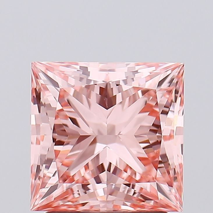 1.81 Carat Princess Cut Fancy Pink
