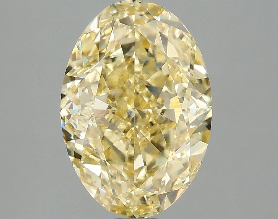 2.96 Carat Oval Cut Fancy Yellow