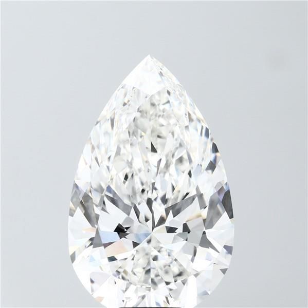 14.00 Carat F-VVS2 Pear Lab Diamond