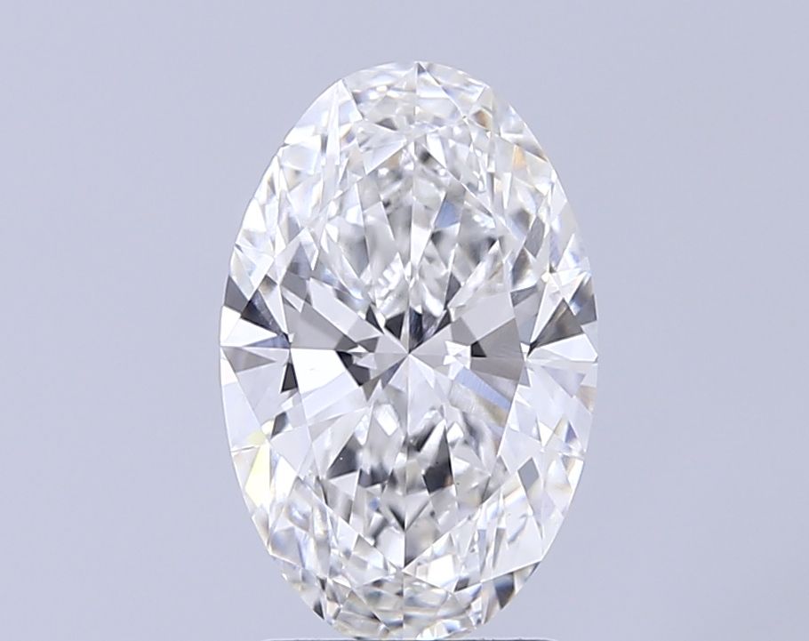 2.58 Carat F-VVS2 Oval Lab Diamond