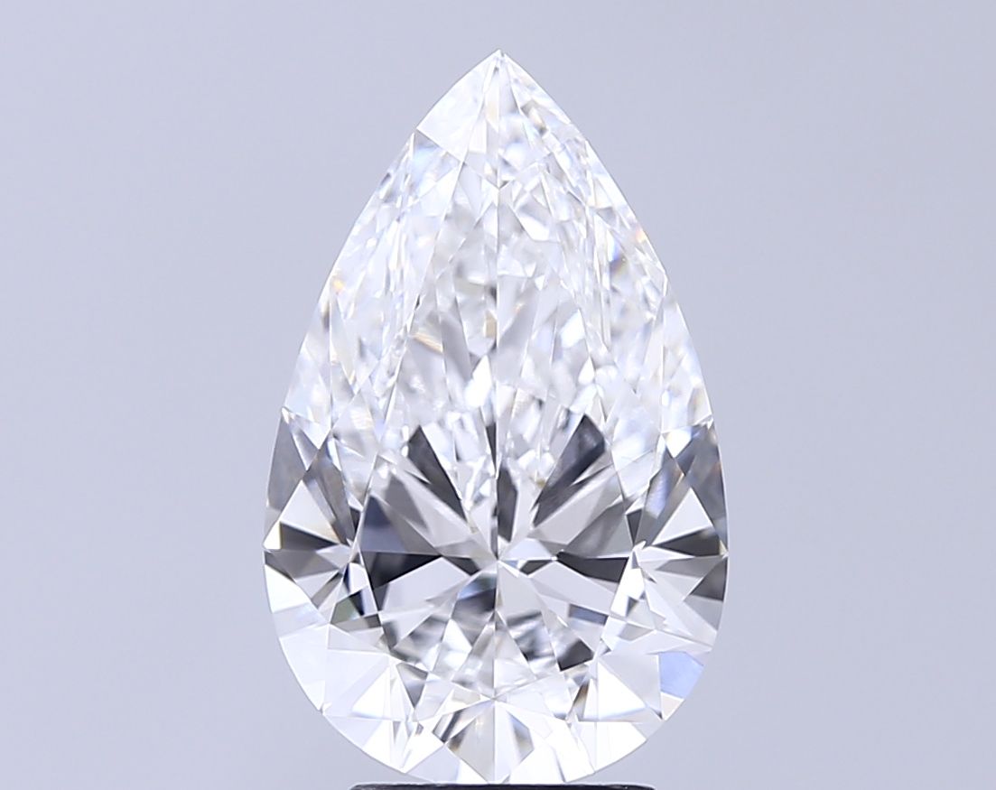 4.21 Carat D-VVS2 Pear Lab Diamond
