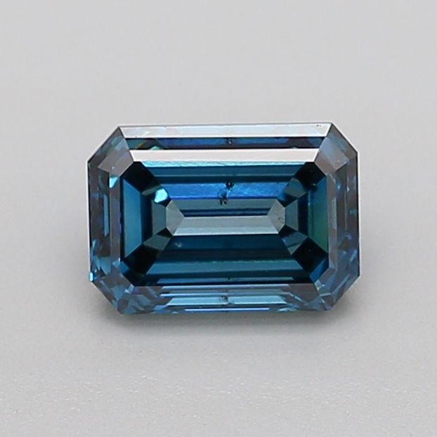1.07 Carat Emerald Cut Fancy Blue