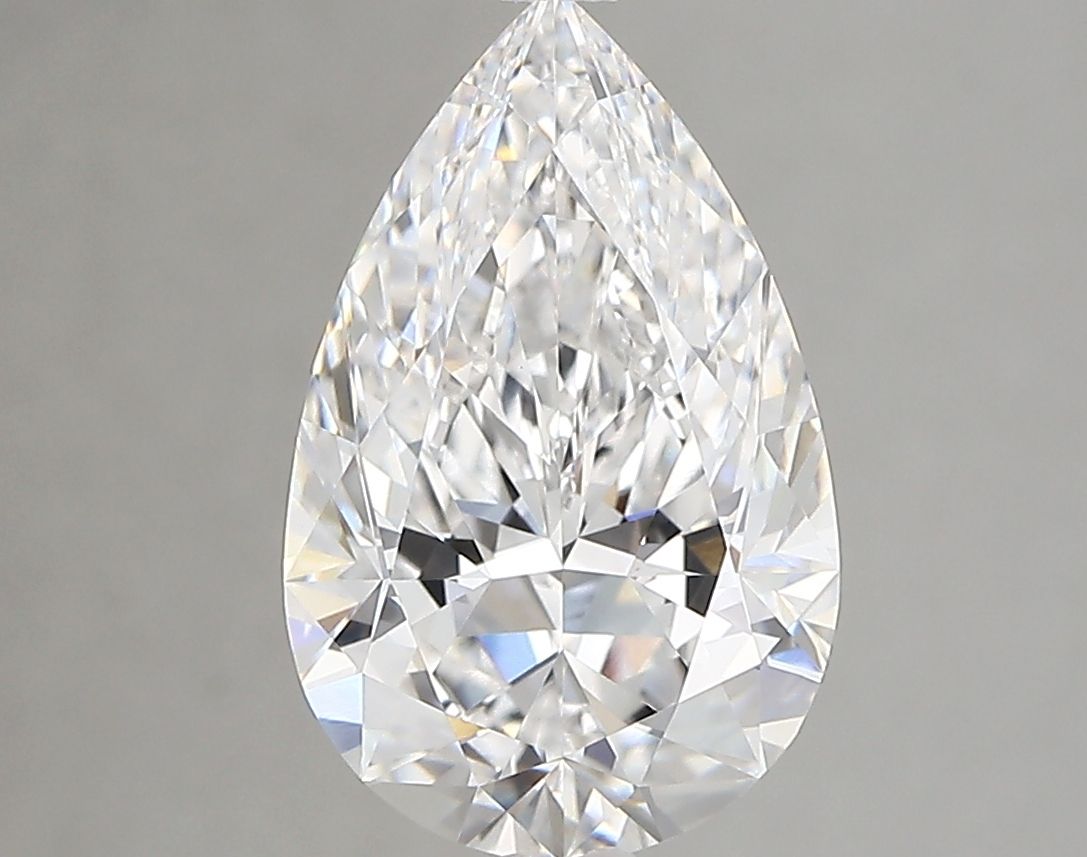 2.86 Carat D-VVS2 Pear Lab Diamond