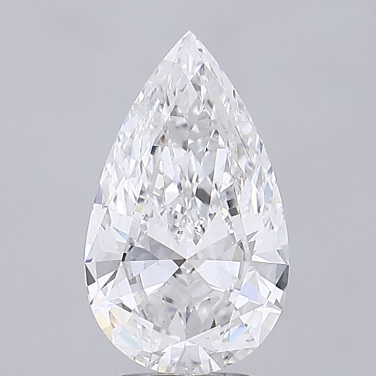 4.04 Carat F-VS2 Pear Lab Diamond