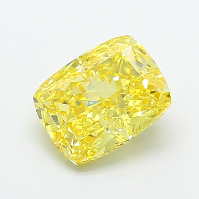 2.56 Carat Cushion Cut Fancy Yellow