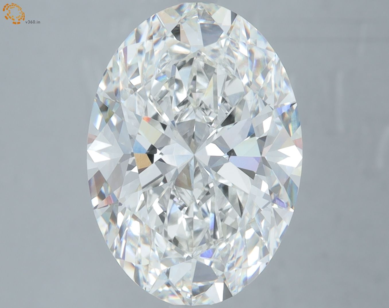 6.07 Carat F-VVS2 Oval Lab Diamond