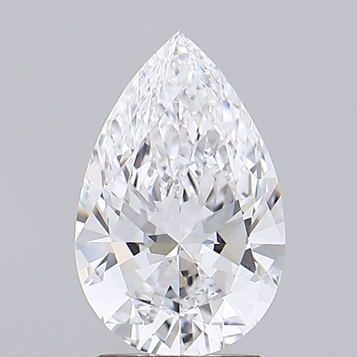 6.44 Carat F-VVS1 Pear Lab Diamond