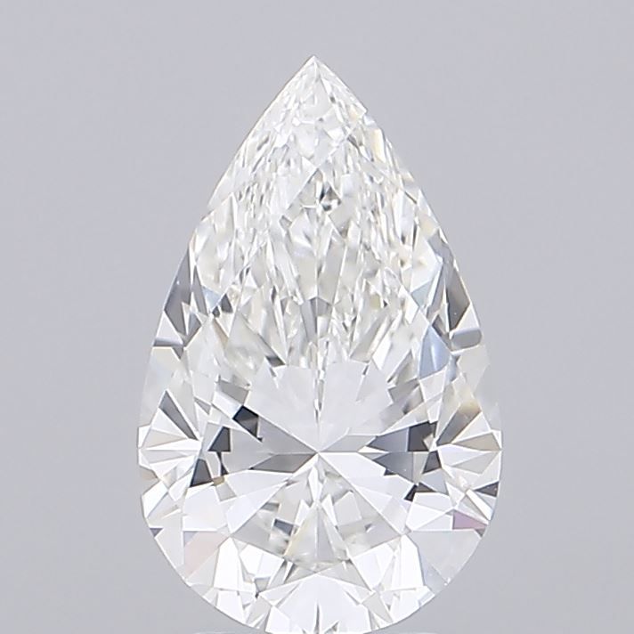 3.04 Carat F-VVS2 Pear Lab Diamond