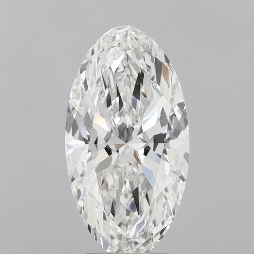5.06 Carat F-VVS2 Oval Lab Diamond